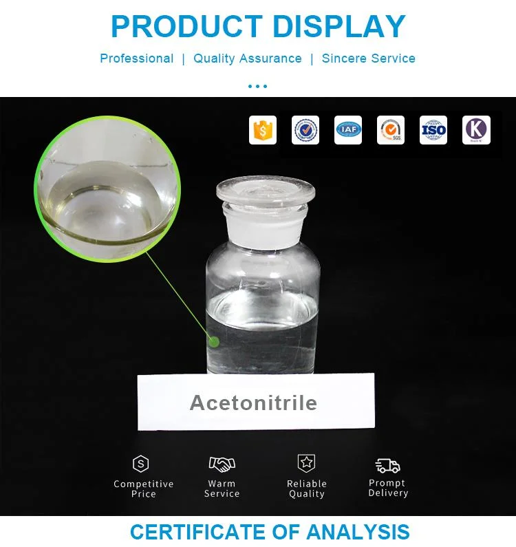 High Quality CAS 75-05-8 Acetonitrile HPLC 99.9% Min in General Reagents